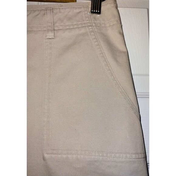Women's Halogen Khaki Cotton Pencil Fitted Mini Skirt (Size 6) - Picture 3 of 8